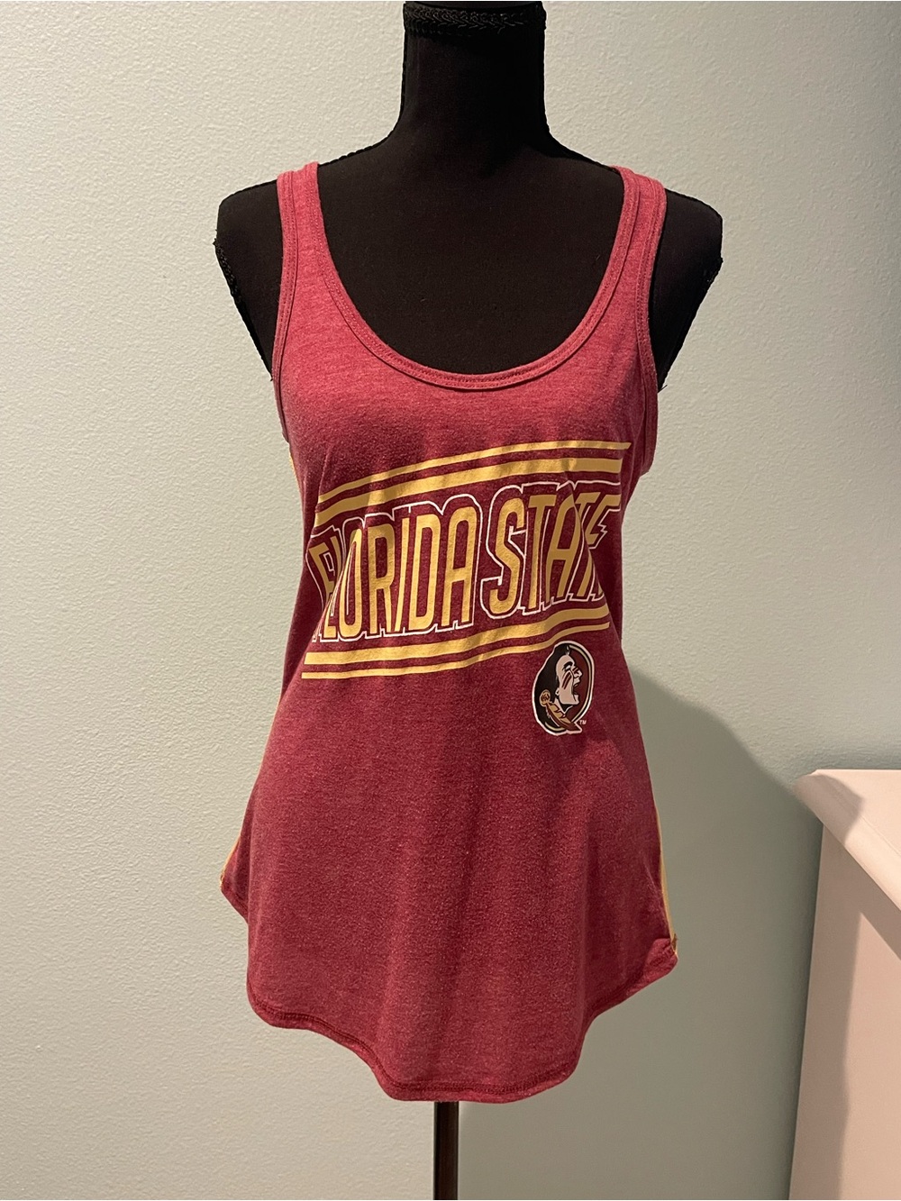 Rivalry Threads Maroon Florida State Graphic Tank with Gold Accents